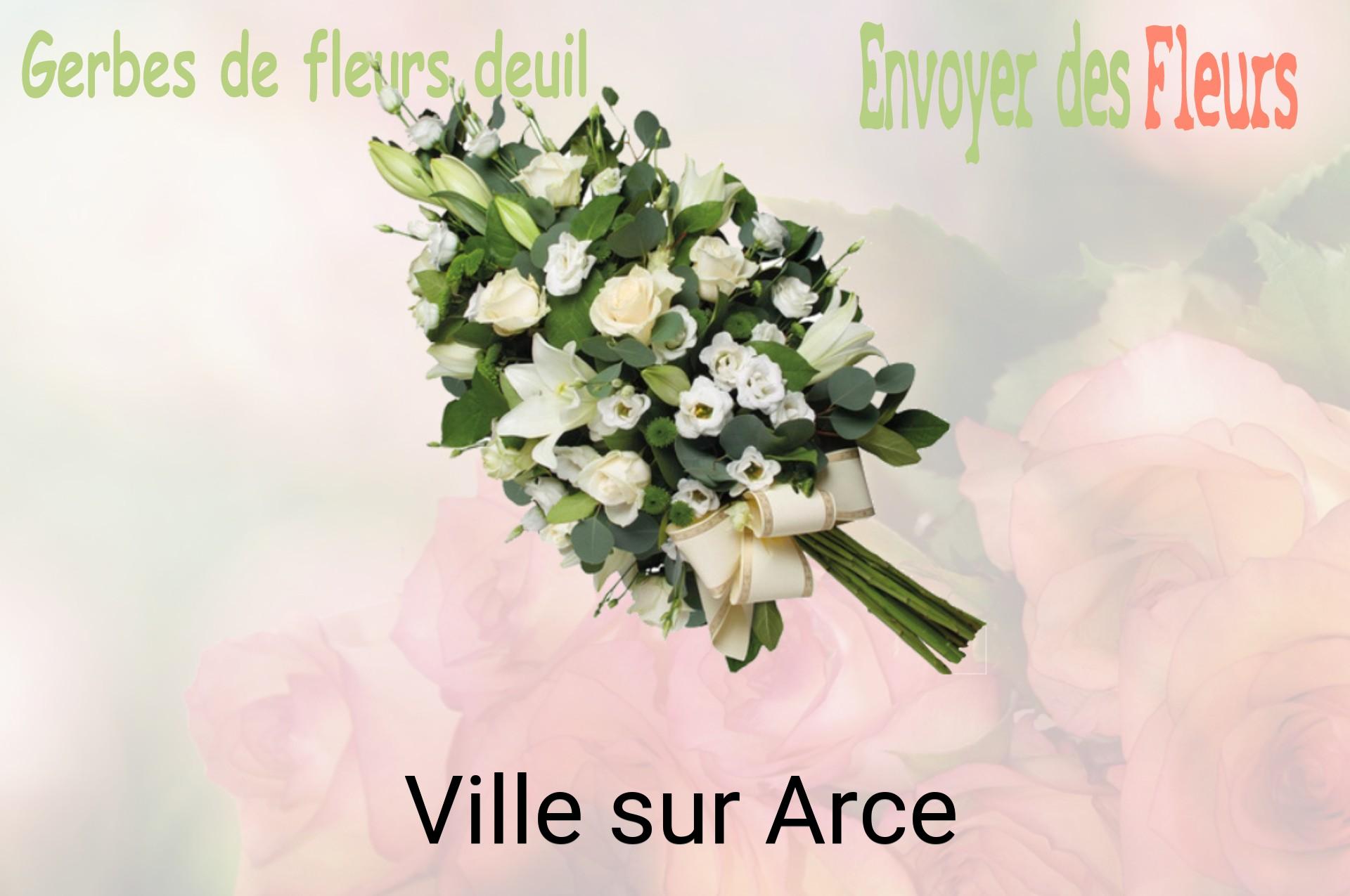 Gerbe de fleurs de deuil livrée à Ville-sur-Arce